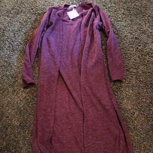 Long Maroon Duster